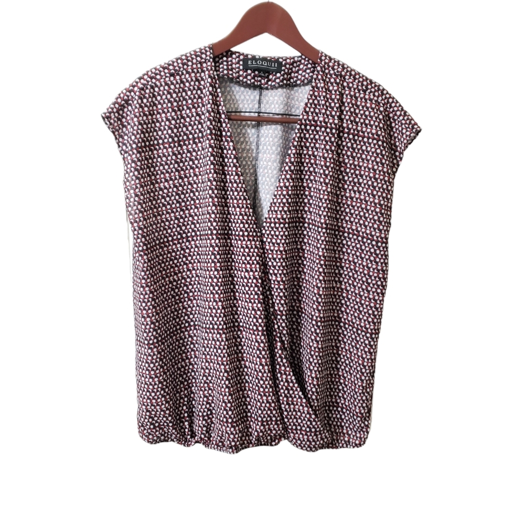 Eloquii Sleeveless V-Neck Blouse‎ Size 16